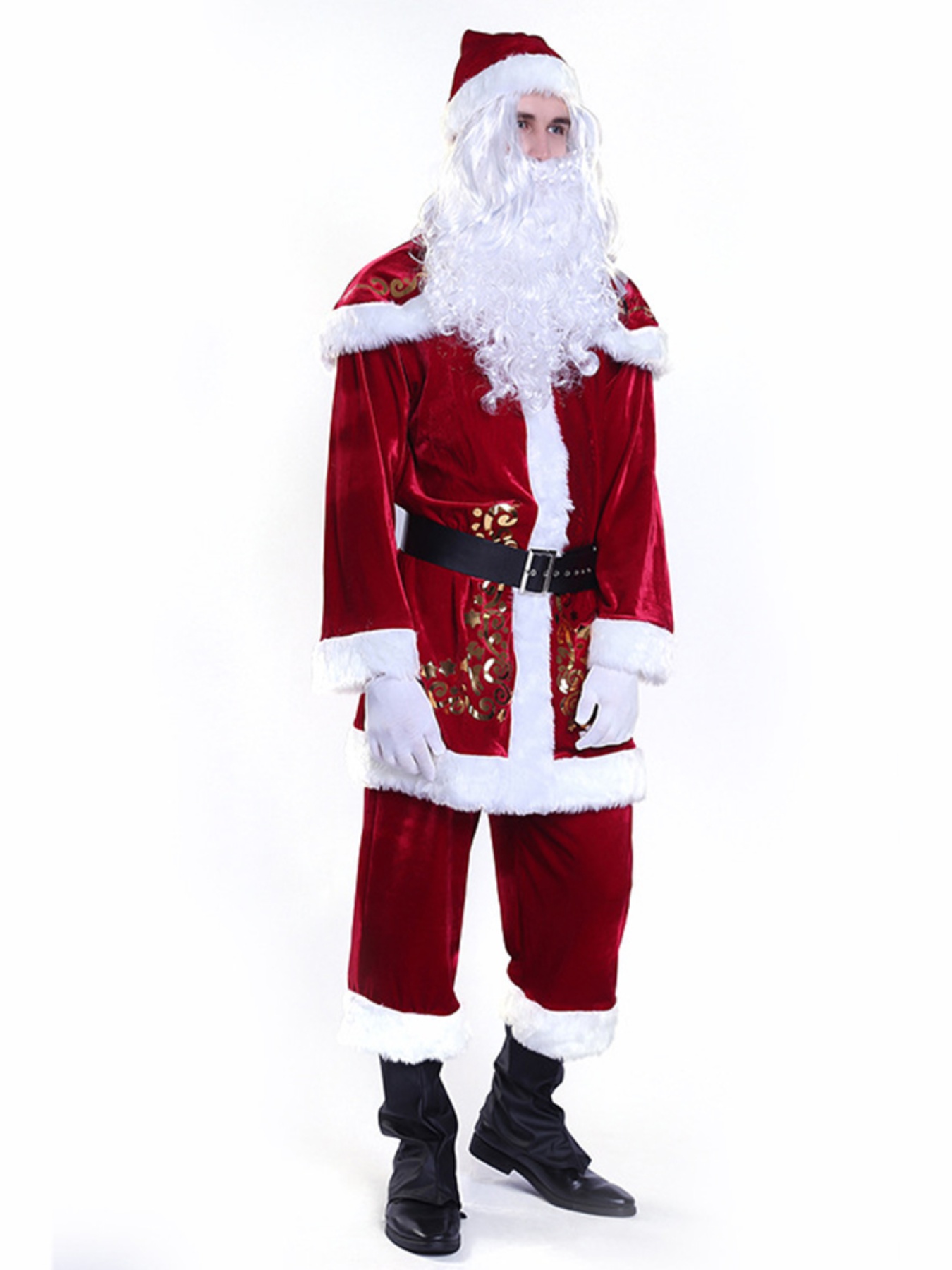 Deluxe Santa Claus Costume for Christmas